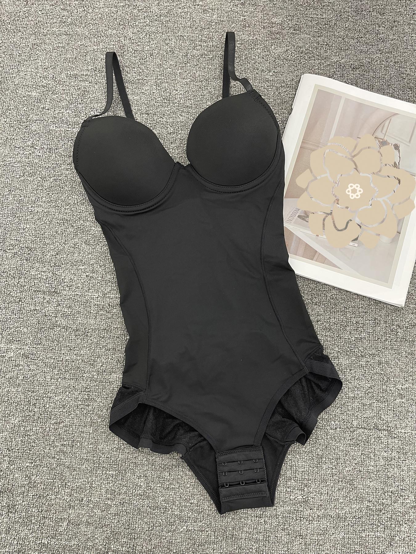 Women's Deep V Patchwork Ruched Slimming Bodysuit Set XS-Xxl, Casual All Season Underwear & Lingerie, Contrast Lace Design Women's Deep V Patchwork Ruched Slimming Bodysuit Set XS-Xxl, Casual All Season Underwear & Lingerie, Contrast Lace Design