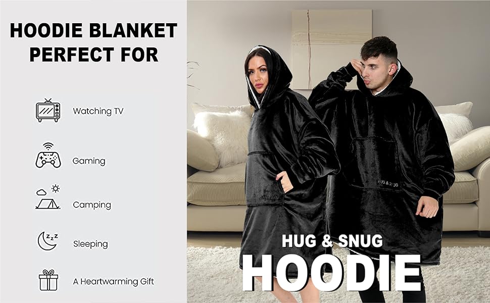 Hoodie Blanket Throw