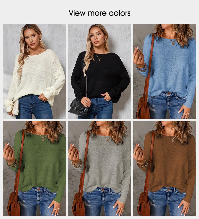 EVALESS Women‘s Crochet Shirts Tops Crewneck Long Sleeve Drop Shoulder Knitwear Lightweight Casual Pullover Blouses 2025 Fall Outfits Womenswear EVALESS Women‘s Crochet Shirts Tops Crewneck Long Sleeve Drop Shoulder Knitwear Lightweight Casual Pullover Blouses 2025 Fall Outfits Womenswear