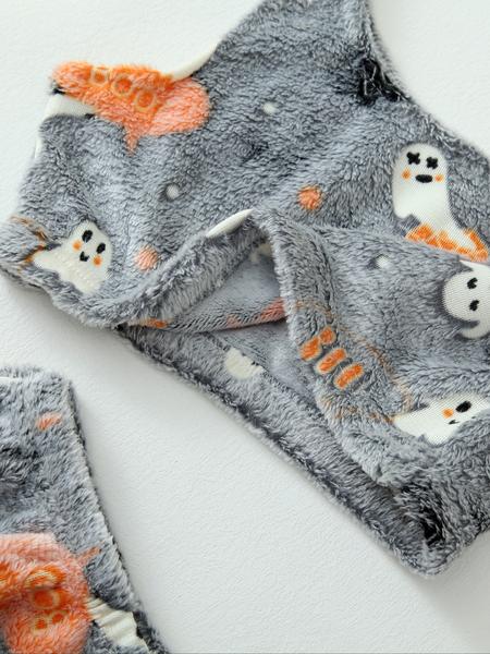 4 Counts/2 Set Women's Halloween Print Glow in The Dark Crop Tank Top & Elastic Waist Shorts Fluffy Pajamas, Casual Comfortable Loungewear for Women, Comfy Loungewear for Women, Women's Sleepwear for Fall, Fluffy Pajamas 4 Counts/2 Set Women's Halloween Print Glow in The Dark Crop Tank Top & Elastic Waist Shorts Fluffy Pajamas, Casual Comfortable Loungewear for Women, Comfy Loungewear for Women, Women's Sleepwear for Fall, Fluffy Pajamas