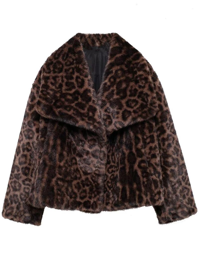 Women's Solid Color Faux Fur Fuzzy Jacket, Casual Long Sleeve Collared Fuzzy Coat for Fall & Winter, Women's Clothing for Daily Wear, Cute Tops Women's Solid Color Faux Fur Fuzzy Jacket, Casual Long Sleeve Collared Fuzzy Coat for Fall & Winter, Women's Clothing for Daily Wear, Cute Tops