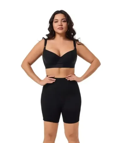 Back Smoothing Bra PushUp Plus Size Bra HideBack Fat NoUnderwear Simple Wireless3/4Coverage Comfort Seamless Bra