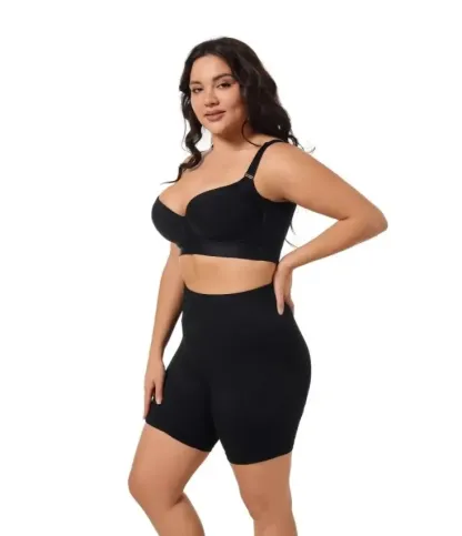 Back Smoothing Bra PushUp Plus Size Bra HideBack Fat NoUnderwear Simple Wireless3/4Coverage Comfort Seamless Bra