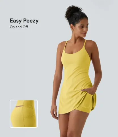 2026 Halara🔥Flash Sale⚡ Softlyzero Plush Backless Active Dress-Easy Peezy
