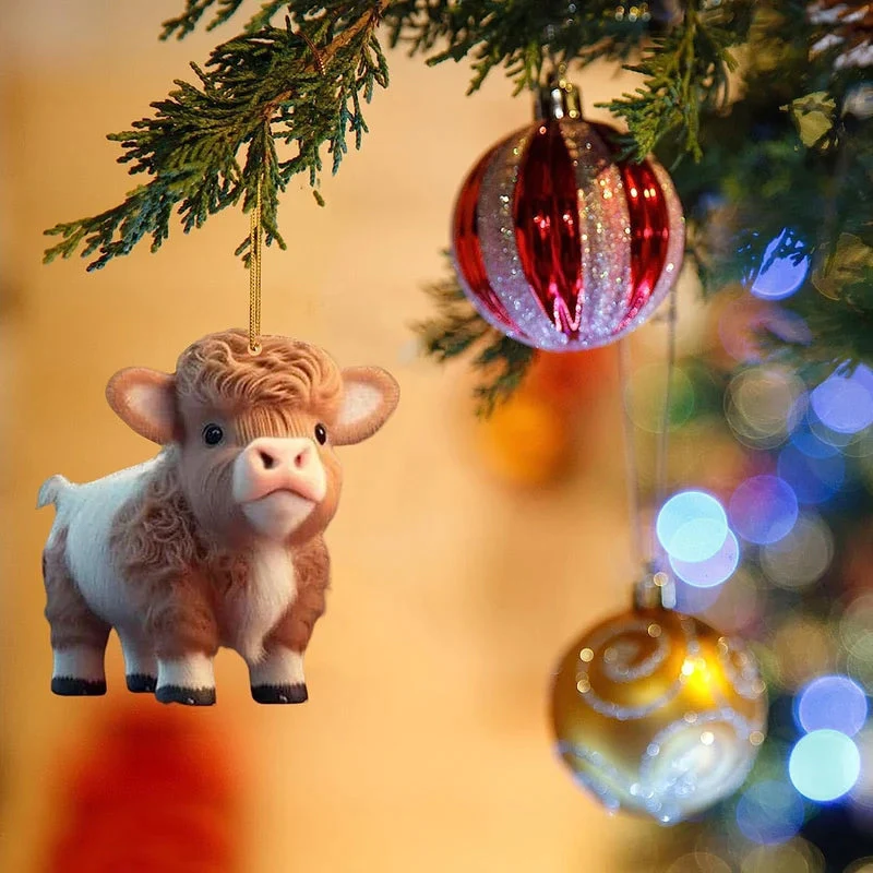 🎅 Christmas Hot Sale-🐮Cartoon Cow Decorative Ornament🐮