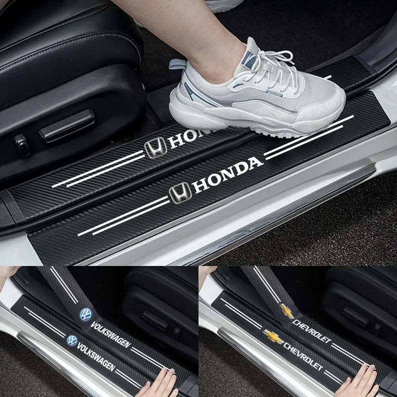 Hot Sale 🎄50% OFF🎄Carbon Car Door Sills Stickers✨9PCS ✨