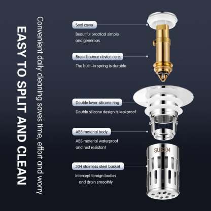 🔥LAST DAY SALE 49% OFF-Universal Stainless Steel Drain Strainer (BUY 2 GET 1 FREE)