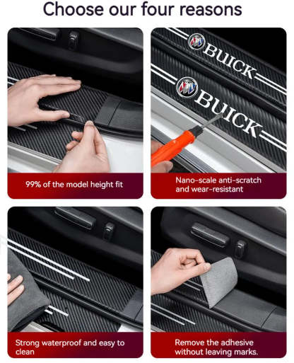 Hot Sale 🎄50% OFF🎄Carbon Car Door Sills Stickers✨9PCS ✨