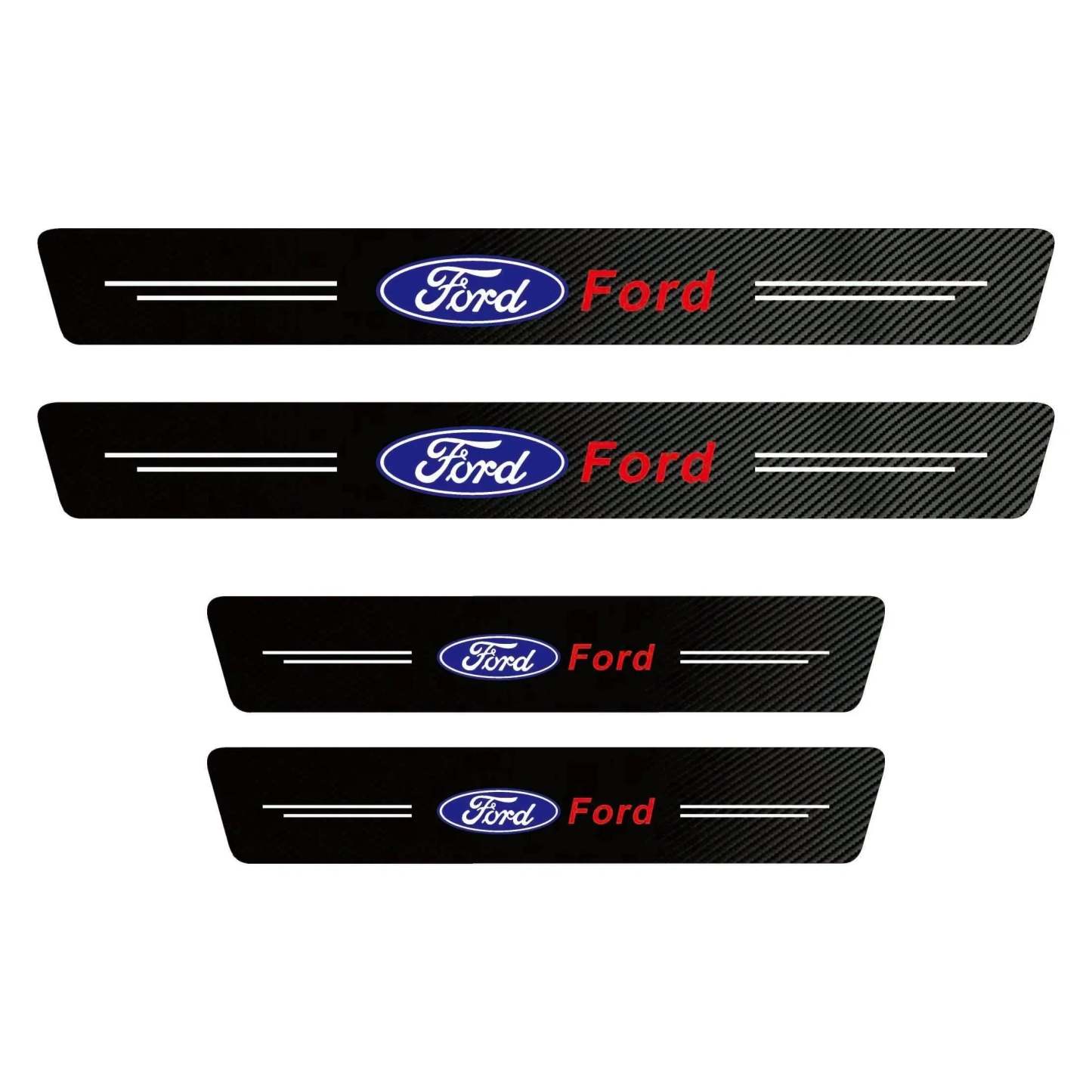 EmblazeR - Carbon Fiber Door Sill Protector 9Pcs