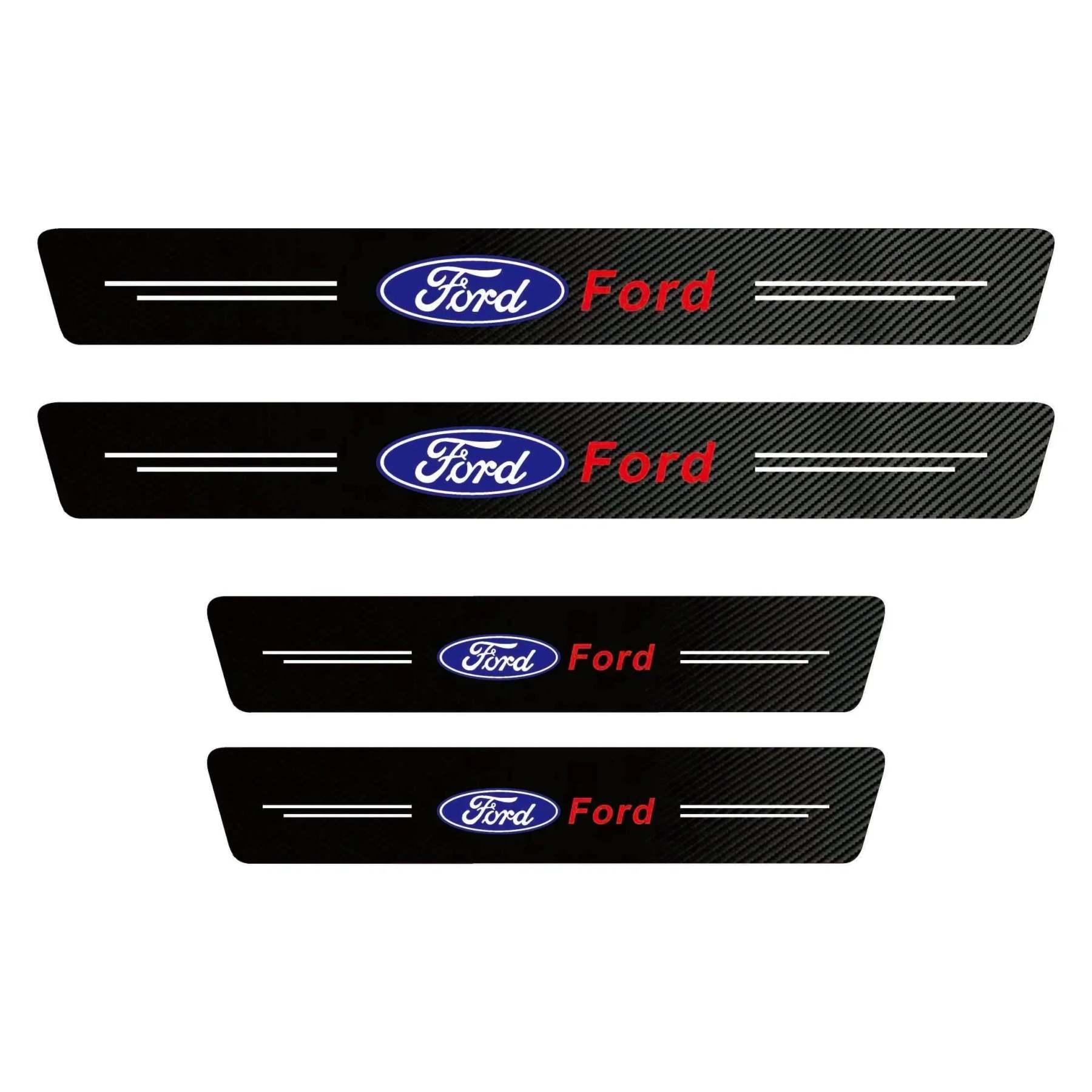 EmblazeR - Carbon Fiber Door Sill Protector 9Pcs