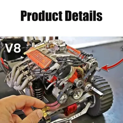 🔥Last 24 hours Sale: Save 50%-Gasoline OHV V8 Small-block Engine Model Kits