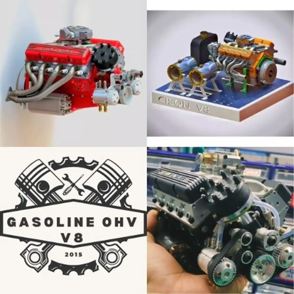 🔥Last 24 hours Sale: Save 50%-Gasoline OHV V8 Small-block Engine Model Kits