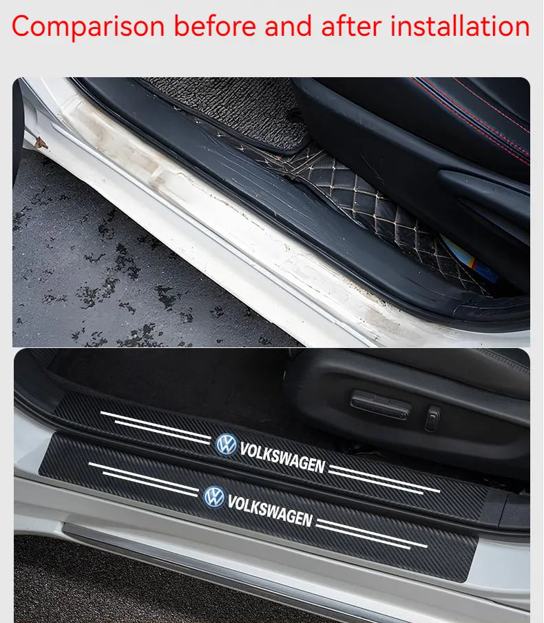 Hot Sale 🎄50% OFF🎄Carbon Car Door Sills Stickers✨9PCS ✨