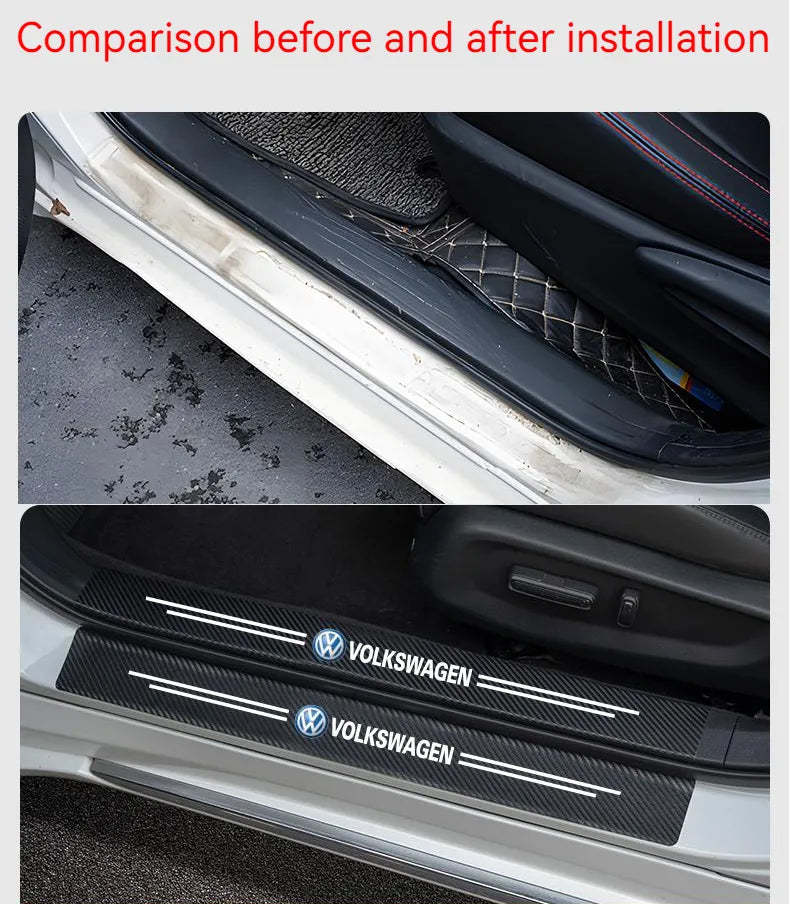 Hot Sale 🎄50% OFF🎄Carbon Car Door Sills Stickers✨9PCS ✨
