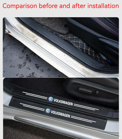 Hot Sale 🎄50% OFF🎄Carbon Car Door Sills Stickers✨9PCS ✨