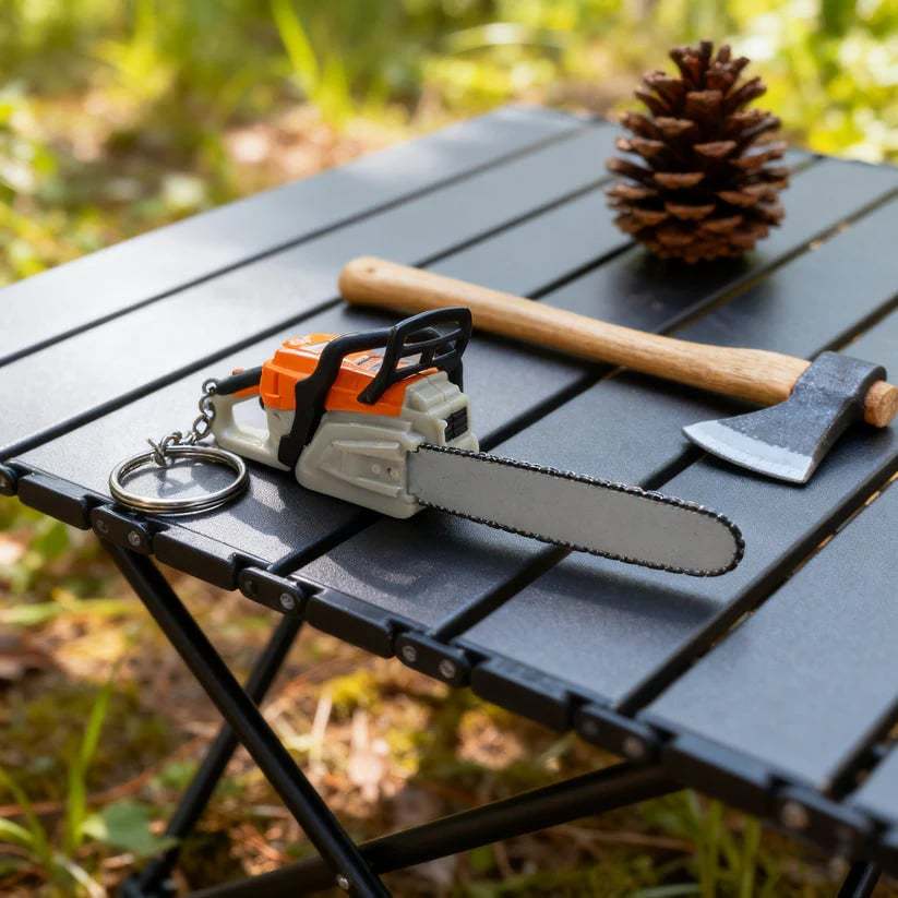 🔥🔧 Chainsaw Keychain | Portable Chainsaw Key Ring