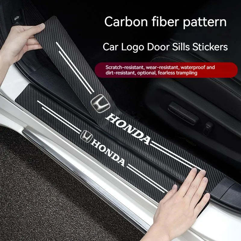 Hot Sale 🎄50% OFF🎄Carbon Car Door Sills Stickers✨9PCS ✨