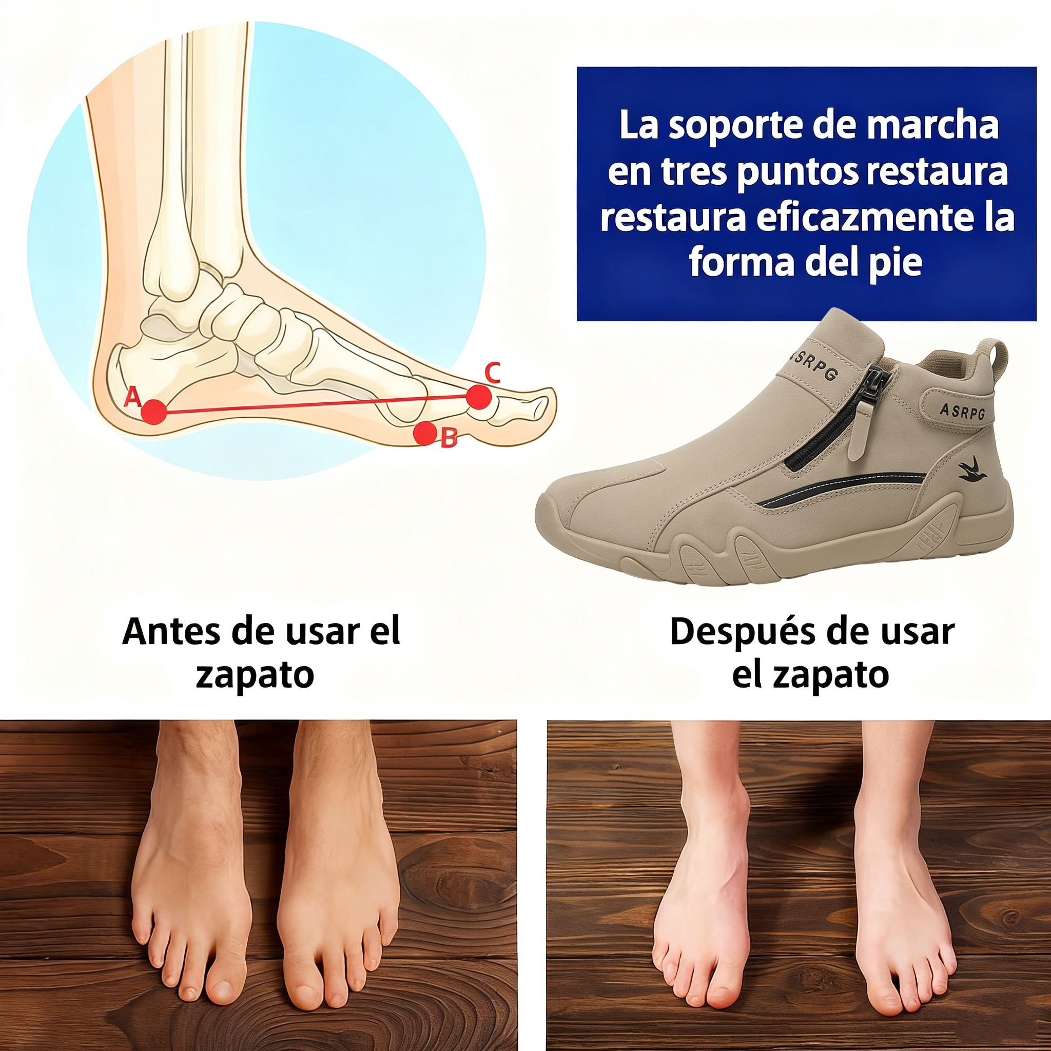 ⏰30% de descuento por tiempo limitado🔥 Zapatos de cuero cosidos a mano en Australia 👞 Fáciles de poner y quitar ✅ Soporte de arco para aliviar el dolor - Impermeable y antideslizante