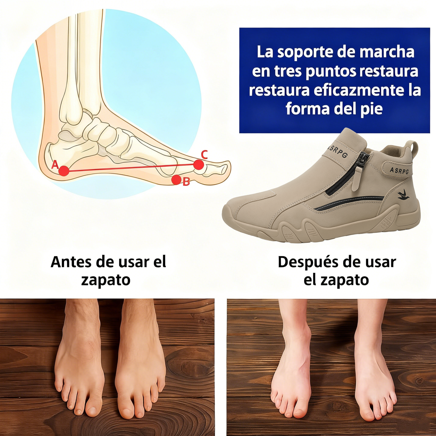 ⏰30% de descuento por tiempo limitado🔥 Zapatos de cuero cosidos a mano en Australia 👞 Fáciles de poner y quitar ✅ Soporte de arco para aliviar el dolor - Impermeable y antideslizante