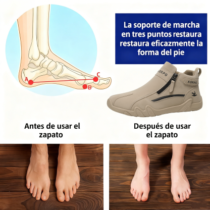 ⏰30% de descuento por tiempo limitado🔥 Zapatos de cuero cosidos a mano en Australia 👞 Fáciles de poner y quitar ✅ Soporte de arco para aliviar el dolor - Impermeable y antideslizante
