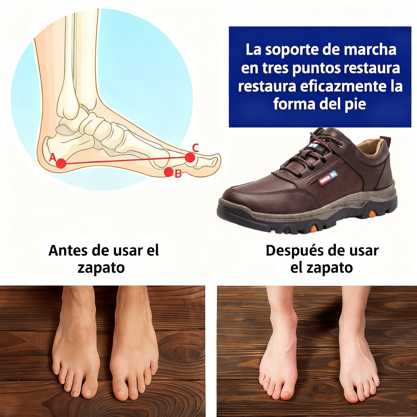 ⏰30% de descuento por tiempo limitado🔥 Zapatos de cuero cosidos a mano en Australia 👞 Fáciles de poner y quitar ✅ Soporte de arco para aliviar el dolor - Impermeable y antideslizante