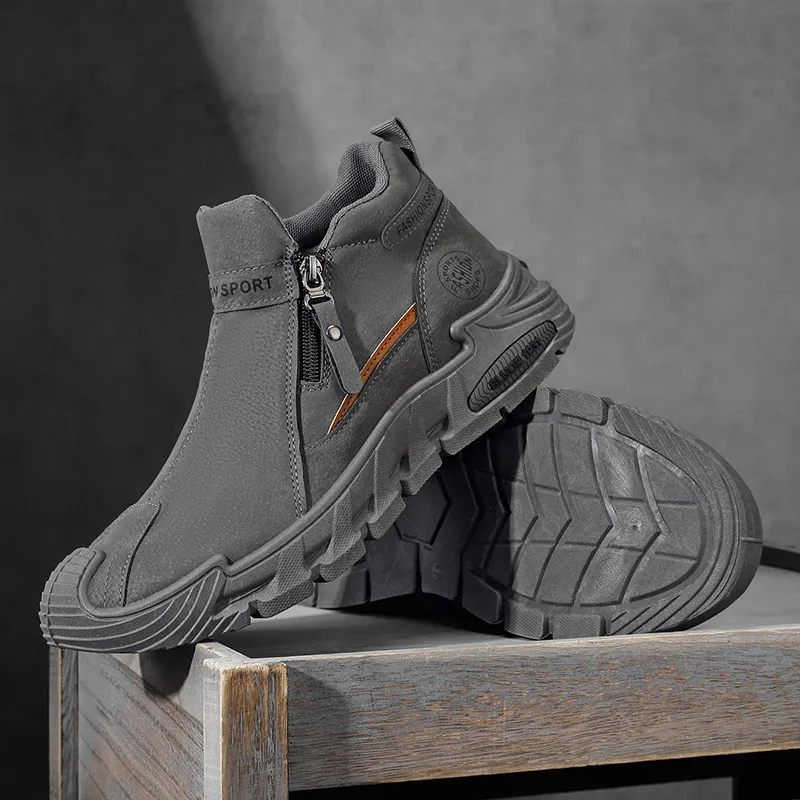 🐂 Zapatos de piel de becerro para hombre, fabricados en Australia 👞 Cosidos a mano, fáciles de poner y quitar ✅ Soporte para el arco, impermeables y antideslizantes: para caminar cómodamente