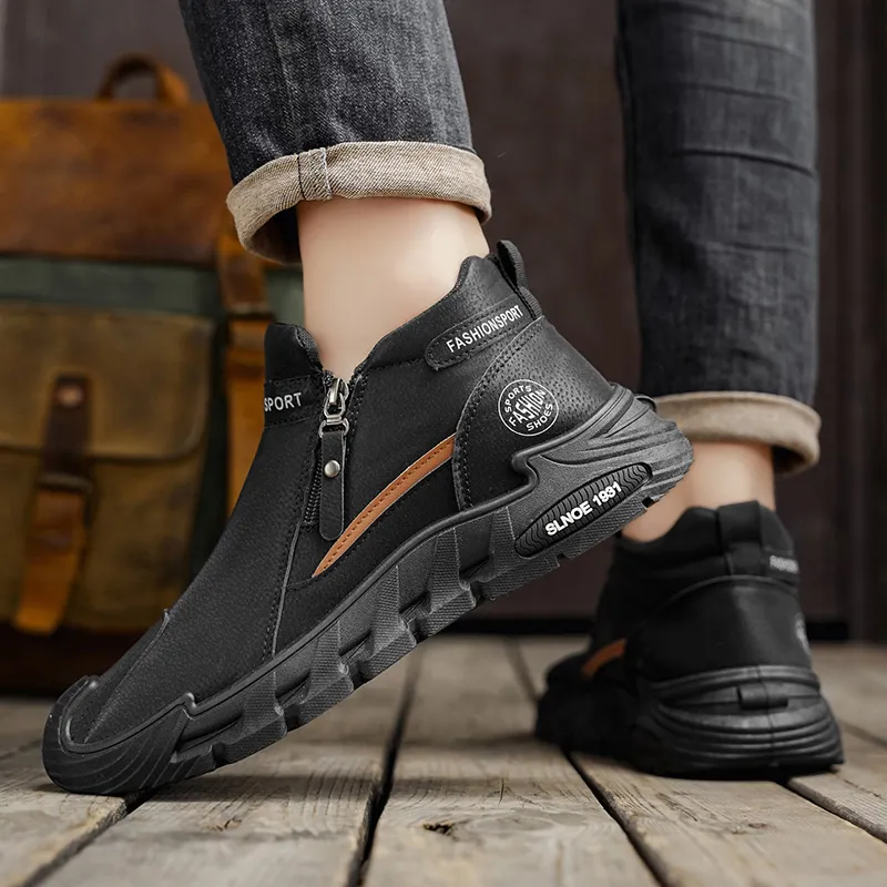 ⏰30% de descuento por tiempo limitado🔥Zapatos de hombre ligeros y cómodos, para usar todo el día, fáciles de poner y quitar✅Impermeables y antideslizantes