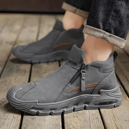 🐂 Zapatos de piel de becerro para hombre, fabricados en Australia 👞 Cosidos a mano, fáciles de poner y quitar ✅ Soporte para el arco, impermeables y antideslizantes: para caminar cómodamente