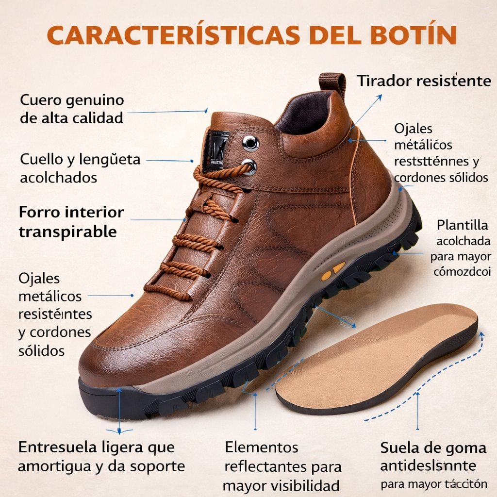 🎁Oferta por tiempo limitado: 30% de descuento🔴Zapatos de cuero de alta calidad🦶Alivian el dolor de pies y la fascitis plantar - Impermeables y antideslizantes✅Disponibles en varias tallas