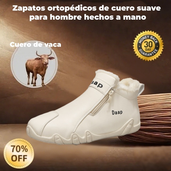 ⏰30% de descuento por tiempo limitado🔥 Zapatos de cuero cosidos a mano en Australia 👞 Fáciles de poner y quitar ✅ Soporte de arco para aliviar el dolor - Impermeable y antideslizante