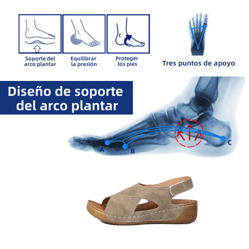 🎁Oferta por tiempo limitado🔥Sandalias casuales ergonómicas para mujer👞 - Soporte para el arco del pie para mayor comodidad - Varios colores y tallas disponibles
