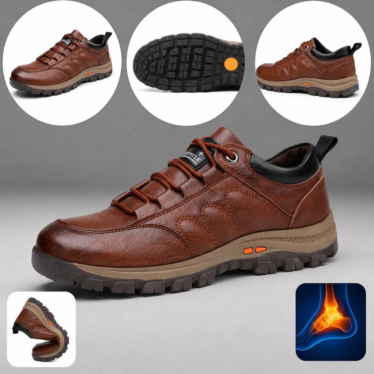 🔥30% de descuento hoy - ¡No te lo pierdas! ⏰ Zapatos ortopédicos de diseño ergonómico - diseño con soporte para el arco del pie 👞 Alivia fácilmente el dolor de pies
