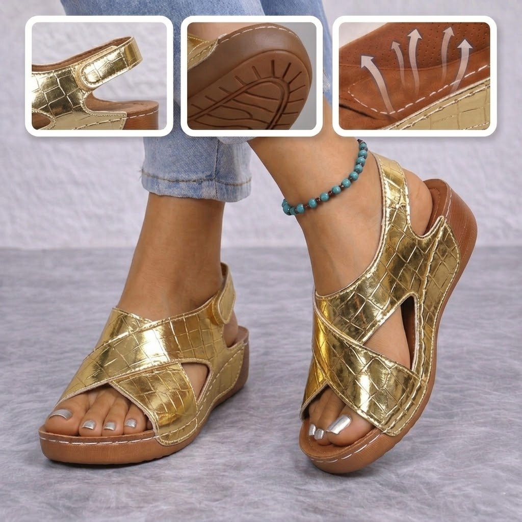 🎁Oferta por tiempo limitado🔥Sandalias casuales ergonómicas para mujer👞 - Soporte para el arco del pie para mayor comodidad - Varios colores y tallas disponibles
