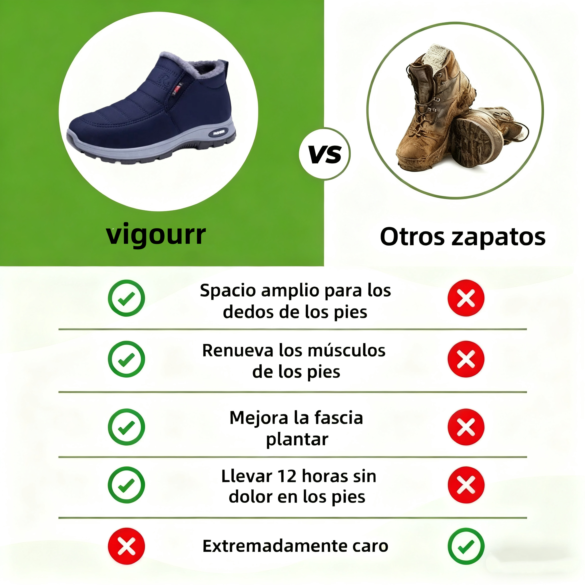 🔥Marca de lujo australiana⏰ Elaboradas con piel nobuk - Calzado ortopédico de invierno con diseño ergonómico🦶 - Alivian el dolor de pies - Impermeables y antideslizantes