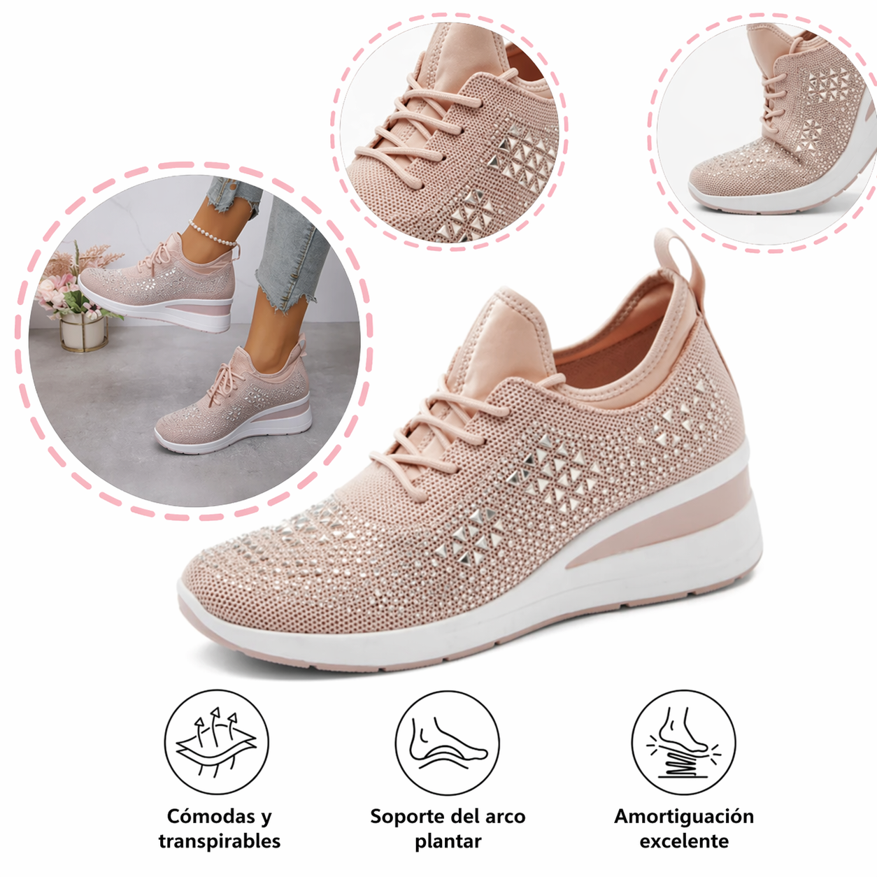 【🎁Oferta por tiempo limitado】Zapatos casuales ergonómicos para mujer👞 - El soporte para el arco proporciona comodidad y alivia fácilmente el dolor de pies.