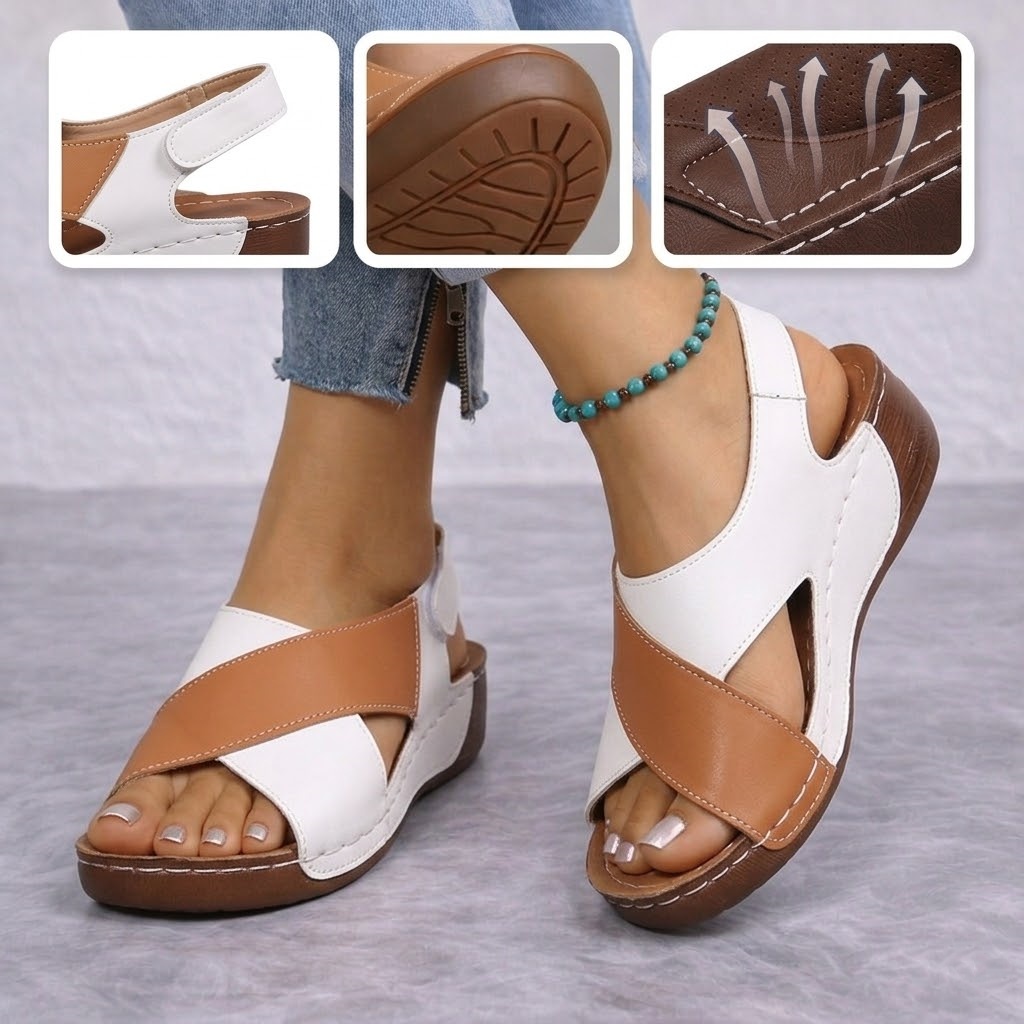 🎁Oferta por tiempo limitado🔥Sandalias casuales ergonómicas para mujer👞 - Soporte para el arco del pie para mayor comodidad - Varios colores y tallas disponibles