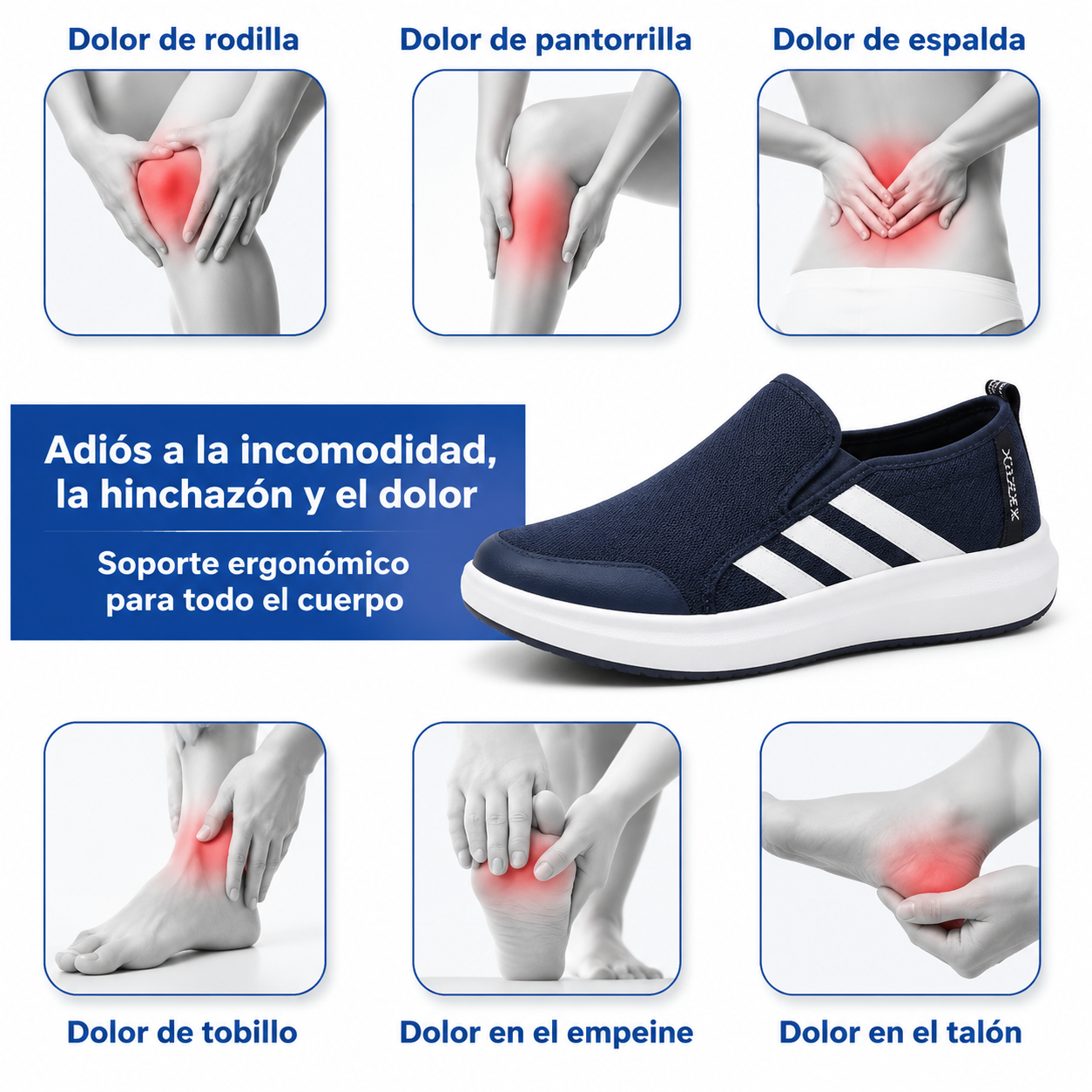 🔷 ¡30% de descuento hoy! ¡No te lo pierdas! ⬛⏰ - Zapatos ortopédicos de marca de lujo alemana, suaves, cómodos y con excelente soporte 🦶 - Alivian el dolor de pies