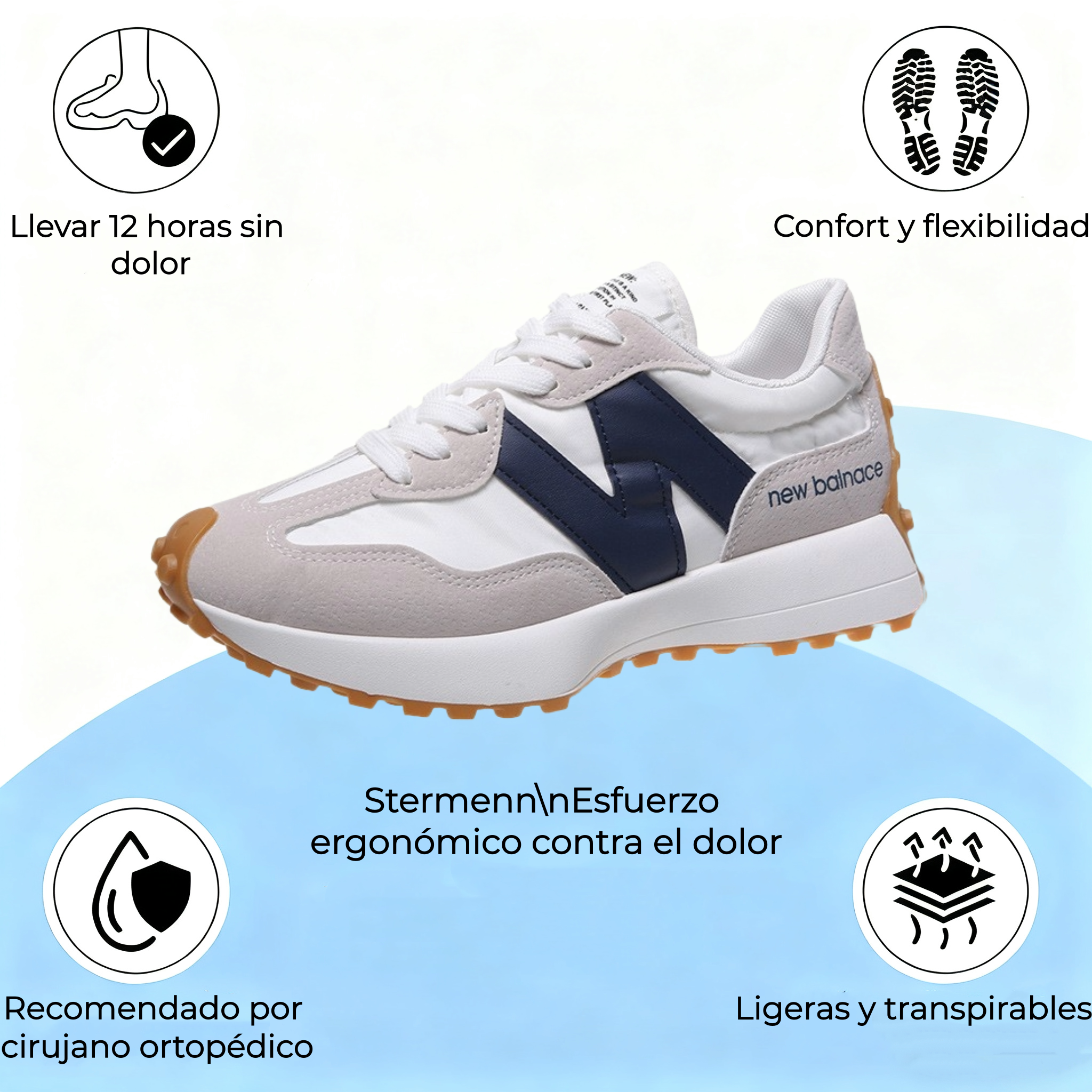🔥 ¡30% de descuento hoy! ¡No te lo pierdas! ⏰ - Zapatos ortopédicos de piel cepillada de una marca australiana de lujo: suaves, cómodos y con excelente soporte. 🦶 - Alivian el dolor de pies.