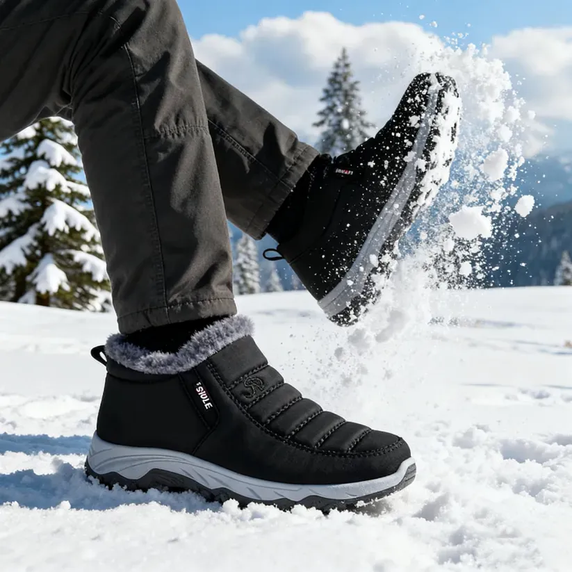 🔥Marca de lujo australiana⏰ Elaboradas con piel nobuk - Calzado ortopédico de invierno con diseño ergonómico🦶 - Alivian el dolor de pies - Impermeables y antideslizantes