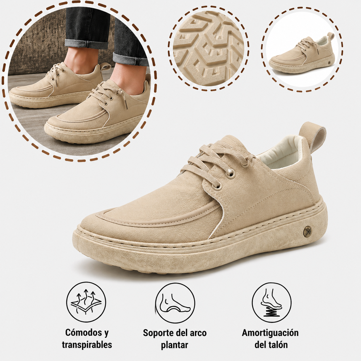 🔥 Zapatos de piel de becerro para hombre, hechos a mano en Australia 👞 Alivio inteligente del dolor, fáciles de poner y quitar ✅ Totalmente correctivos: impermeables y antideslizantes
