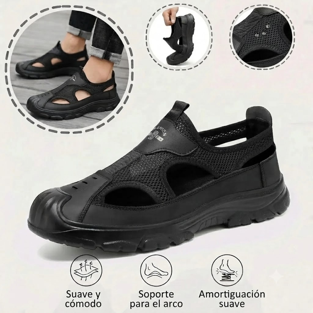 ⏰Último día, 30% de descuento - ¡No te lo pierdas!✅ Sandalias cómodas, con soporte para el arco del pie, alivian el dolor de pies - Diseño ergonómico