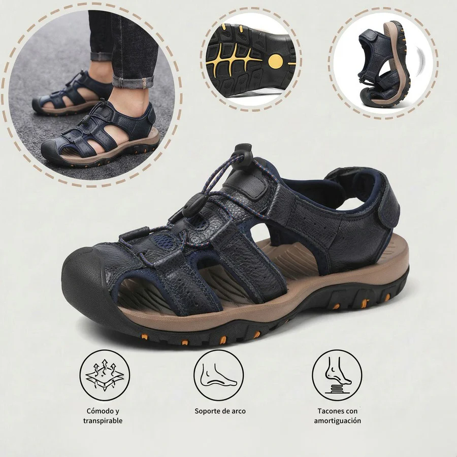 ⏰Último día, 30% de descuento - ¡No te lo pierdas!✅ Sandalias cómodas, con soporte para el arco del pie, alivian el dolor de pies - Diseño ergonómico