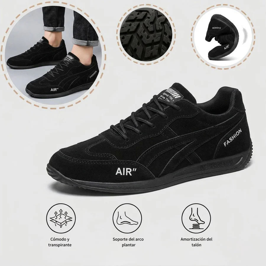 🔥 Zapatos ortopédicos de gamuza australiana para hombre, hechos a mano 👞 Alivio inteligente del dolor, fáciles de poner y quitar ✅ Impermeables y antideslizantes - Amplia gama de tallas disponibles