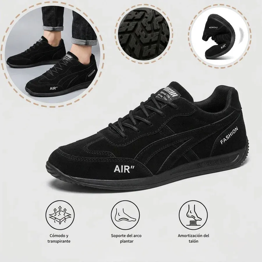 🔥 Zapatos ortopédicos de gamuza australiana para hombre, hechos a mano 👞 Alivio inteligente del dolor, fáciles de poner y quitar ✅ Impermeables y antideslizantes - Amplia gama de tallas disponibles