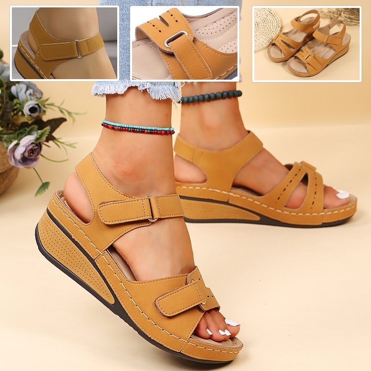 🎁Oferta por tiempo limitado: 30% de descuento 🔴Sandalias ajustables de punta abierta 🦶Elegantes y cómodas, protegen tus pies ✅Disponibles en varias tallas
