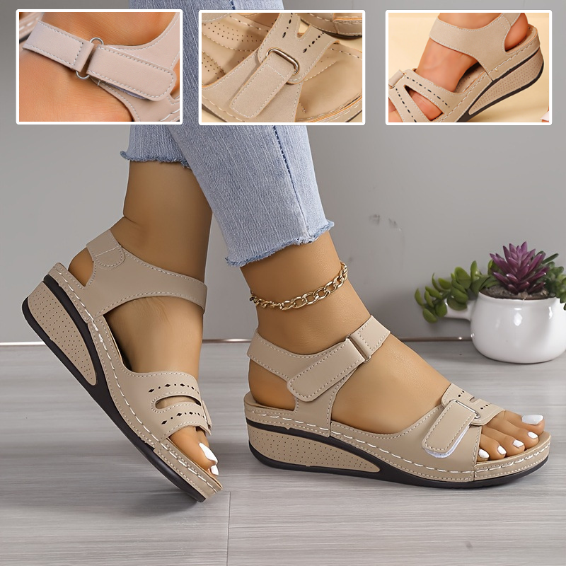 🎁Oferta por tiempo limitado: 30% de descuento 🔴Sandalias ajustables de punta abierta 🦶Elegantes y cómodas, protegen tus pies ✅Disponibles en varias tallas