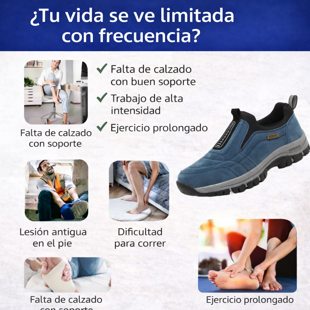 🔴Zapatos de ante de alta calidad🦶Alivian el dolor de pies y la fascitis - Impermeables y antideslizantes✅Todas las tallas disponibles
