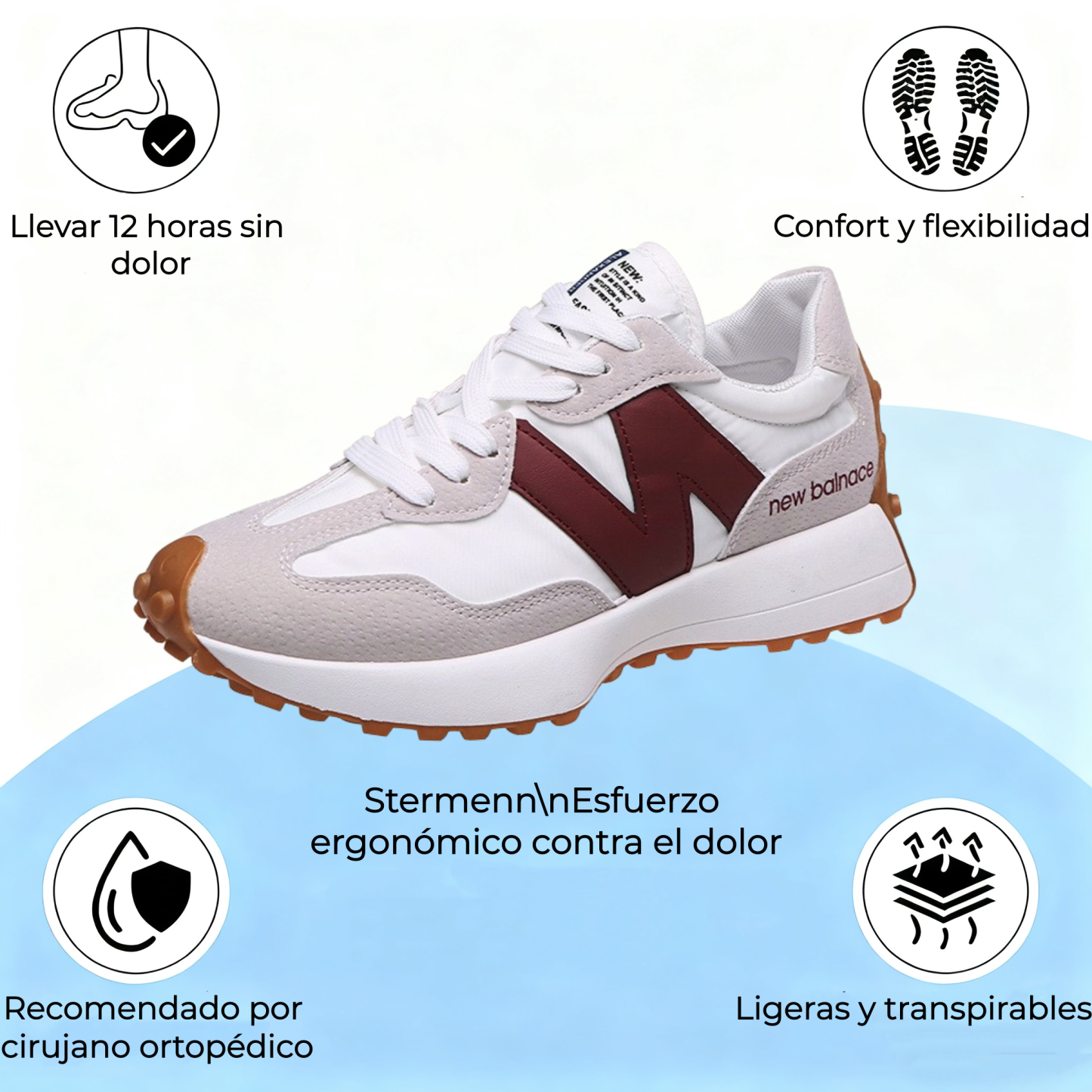 🔥 ¡30% de descuento hoy! ¡No te lo pierdas! ⏰ - Zapatos ortopédicos de piel cepillada de una marca australiana de lujo: suaves, cómodos y con excelente soporte. 🦶 - Alivian el dolor de pies.