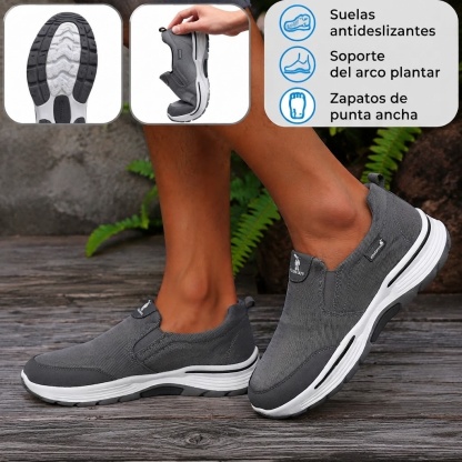 🔥 Zapatos ortopédicos australianos para hombre, hechos a mano 👞 Alivio inteligente del dolor, fáciles de poner y quitar ✅ Impermeables y antideslizantes - Amplia gama de tallas