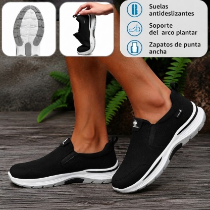 🔥 Zapatos ortopédicos australianos para hombre, hechos a mano 👞 Alivio inteligente del dolor, fáciles de poner y quitar ✅ Impermeables y antideslizantes - Amplia gama de tallas